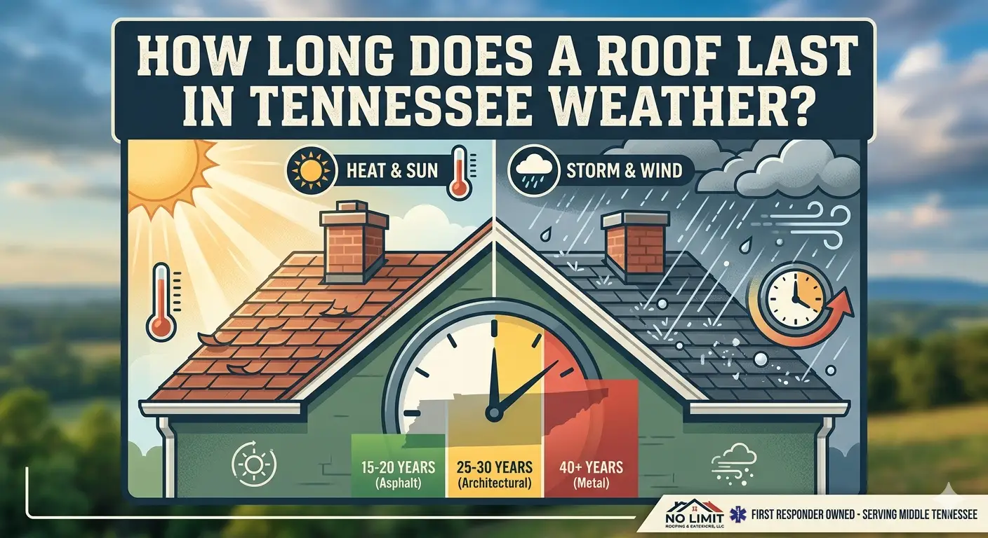 How long does a roof last in Tennessee weather?