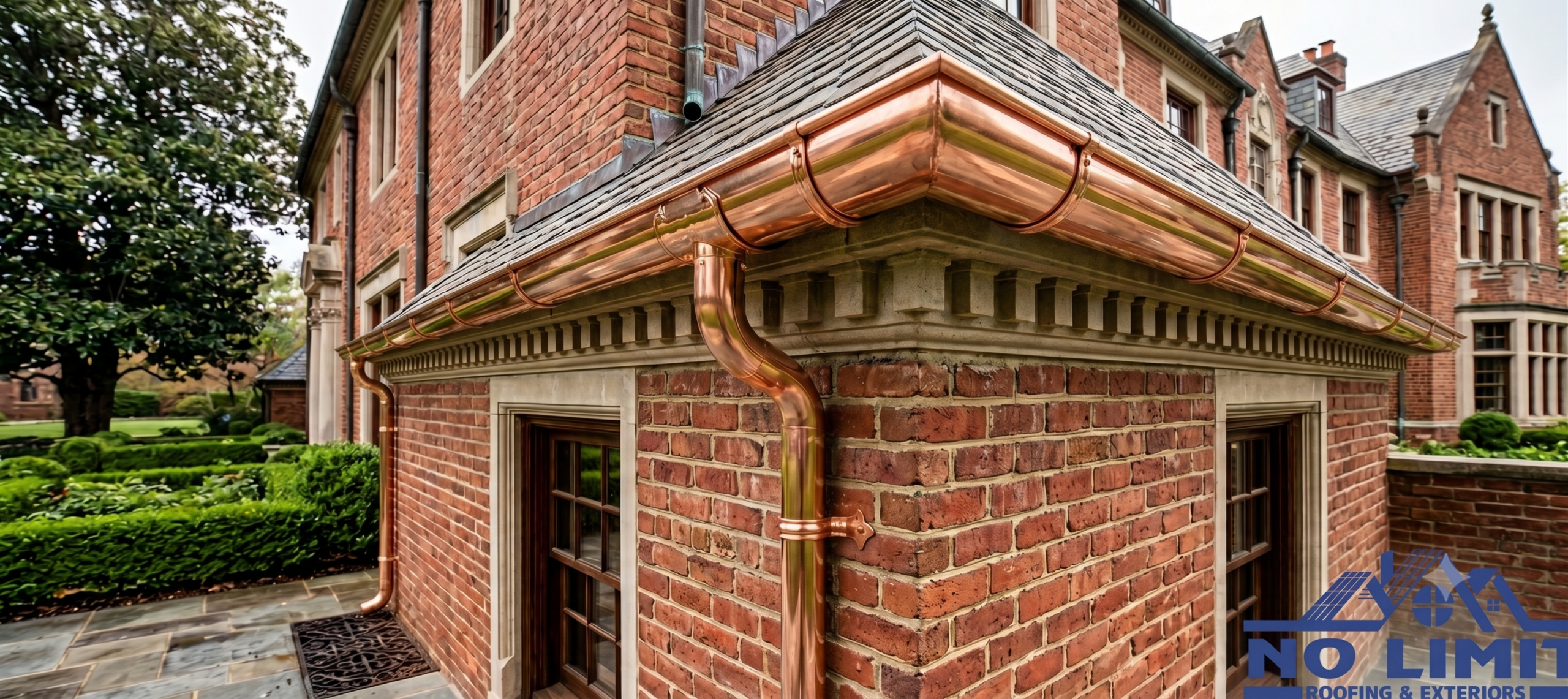 Half Round copper gutters