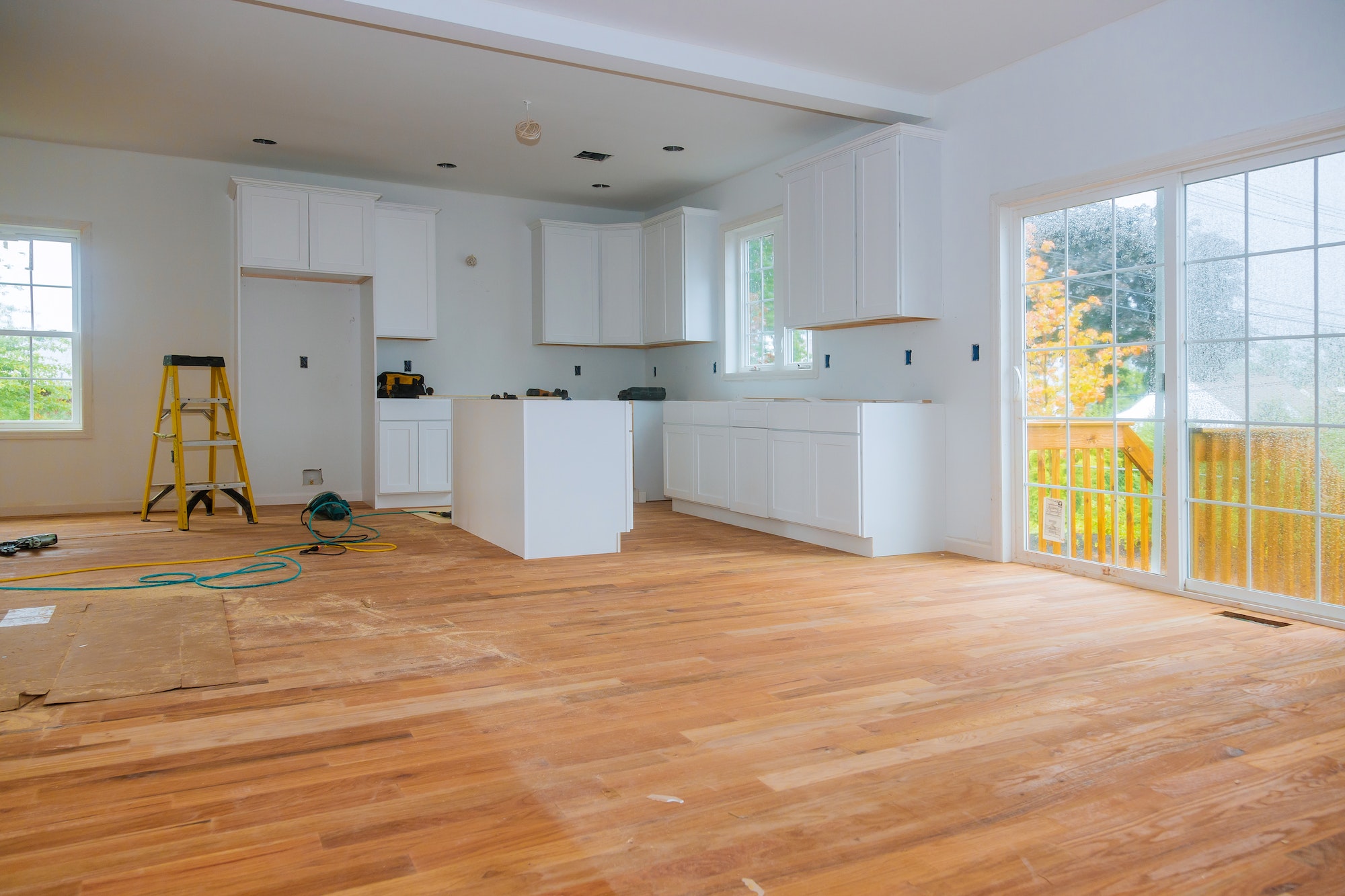 Kitchen remodel home improvement view installed in a new kitchen